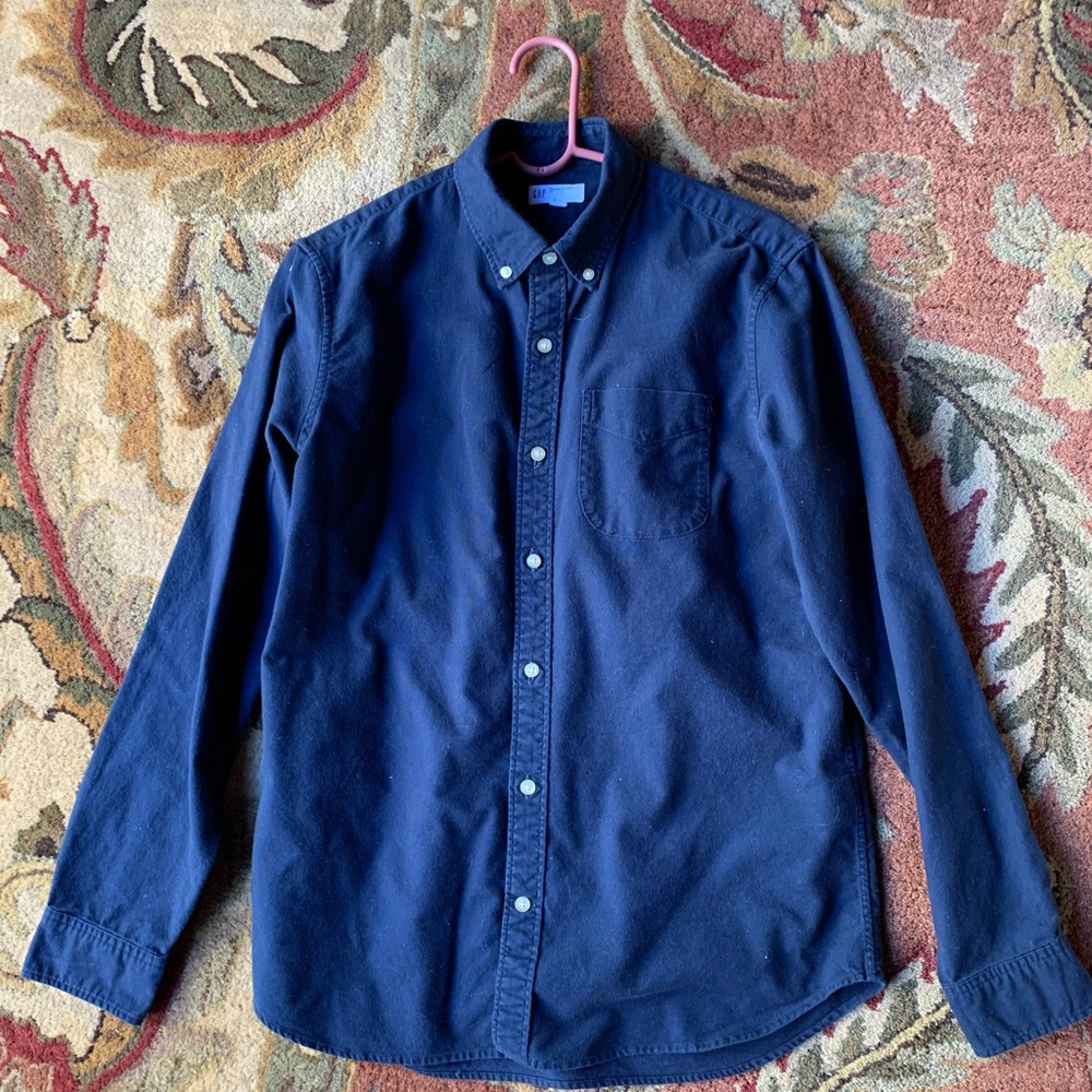 Gap Navy Button Down Shirt